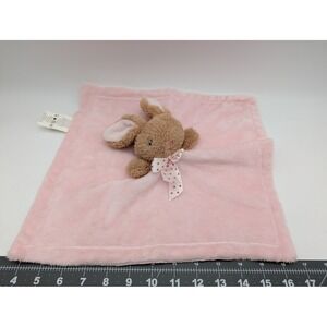 Dan Dee Bunny Bunny‎ Baby Security Blanket Pink Brown Polka Dot Bow Lovey 2020